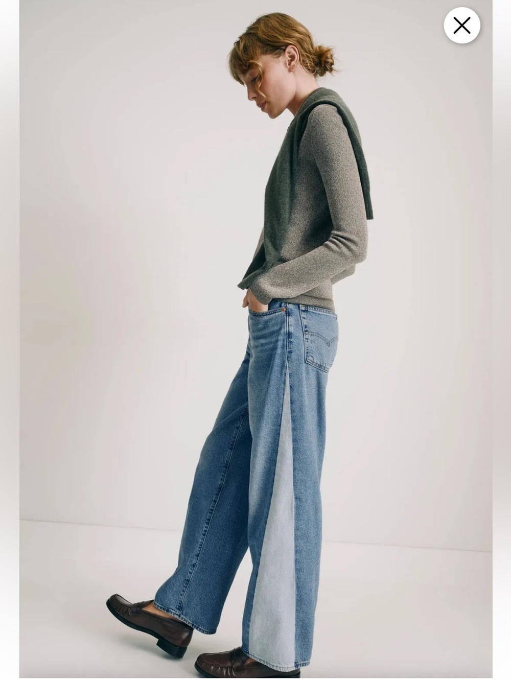 NWT Levi’s Baggy Dad Pieced Jeans. Size 29x30